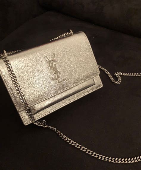 yves saint laurent silver bag|yves saint laurent bag vintage.